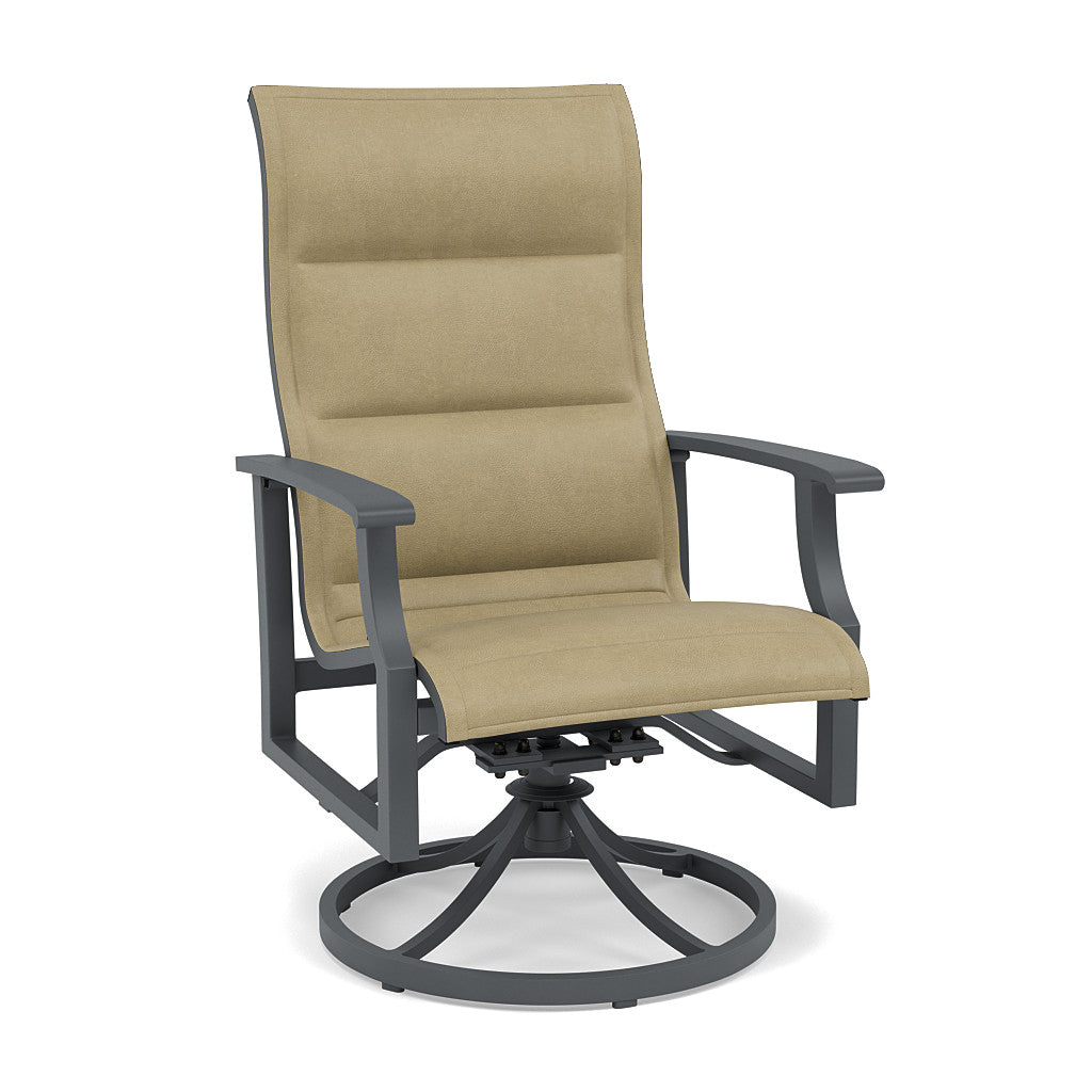 Rockport Padded Sling Swivel Dining Chair