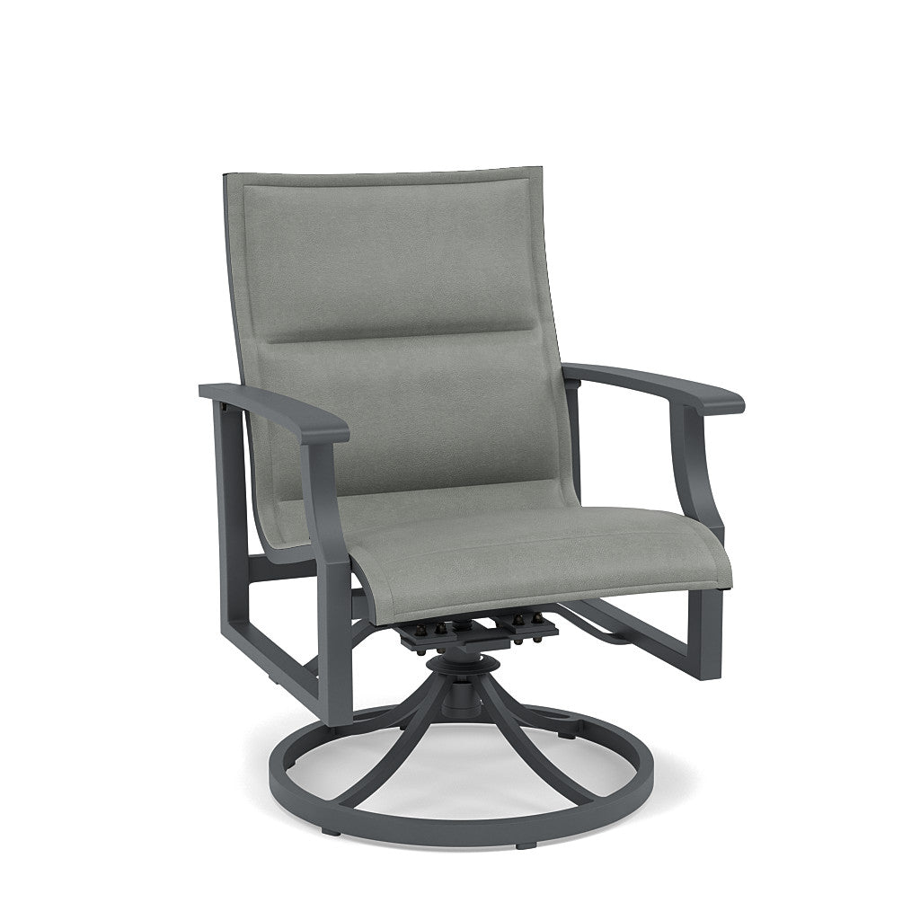 Rockport Padded Sling Swivel Dining Chair