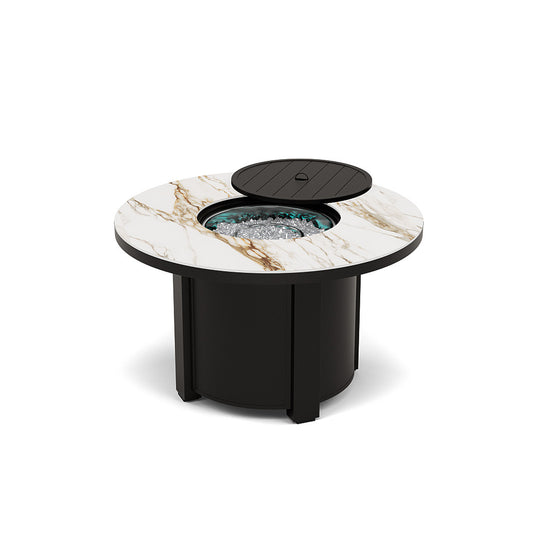 44" Round Chat Fire Pit Table - Multiple Colors and Top Patterns
