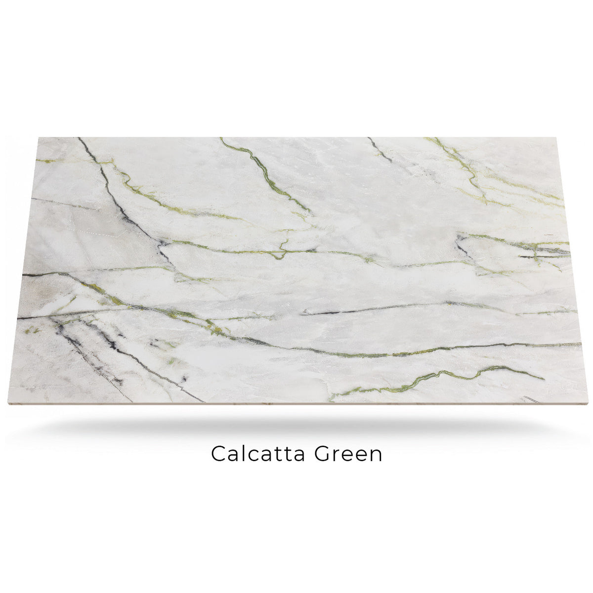 Calcatta Green sintered stone tabletop slab by Paddy O' Furniture
