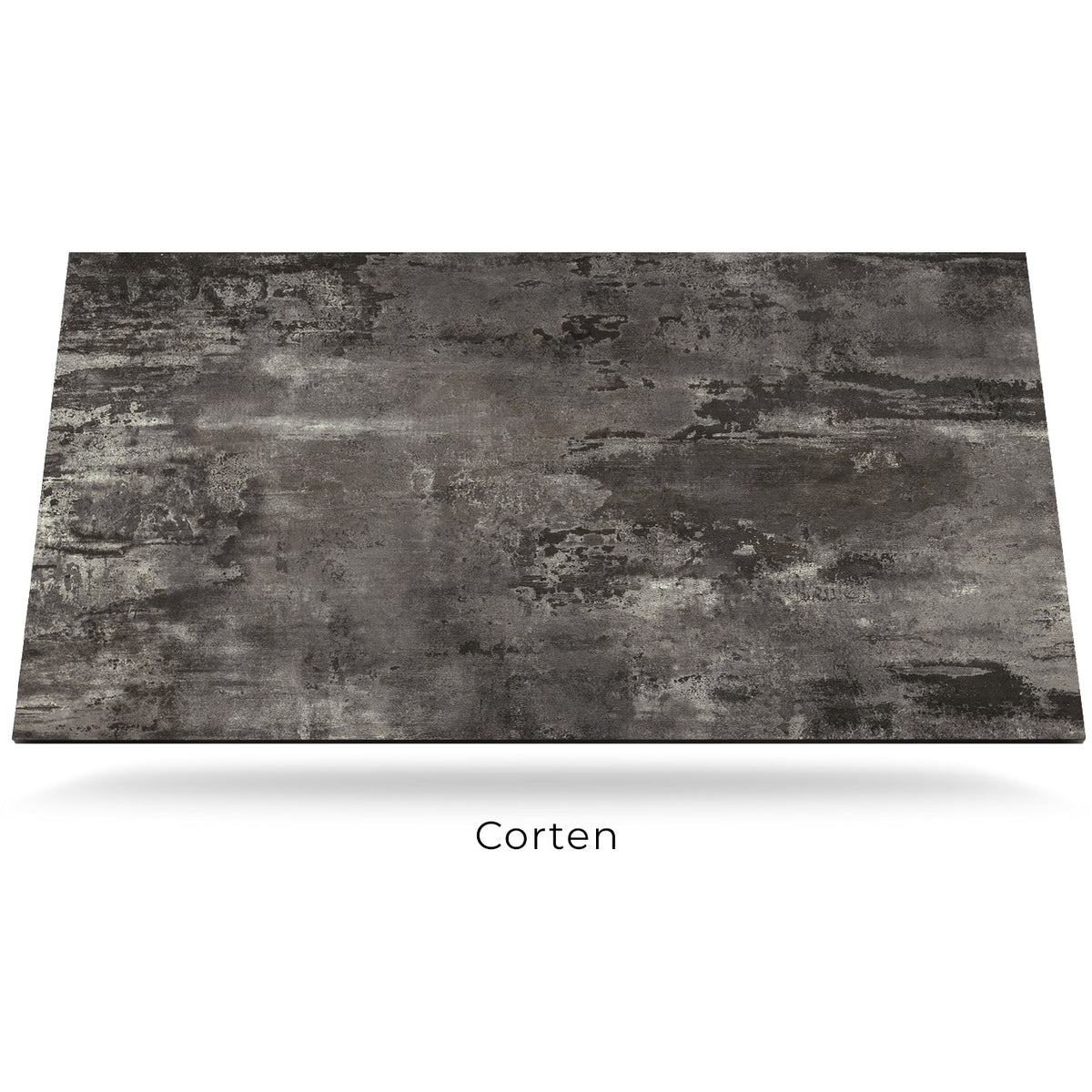 Corten sintered stone tabletop slab by Paddy O' Furniture