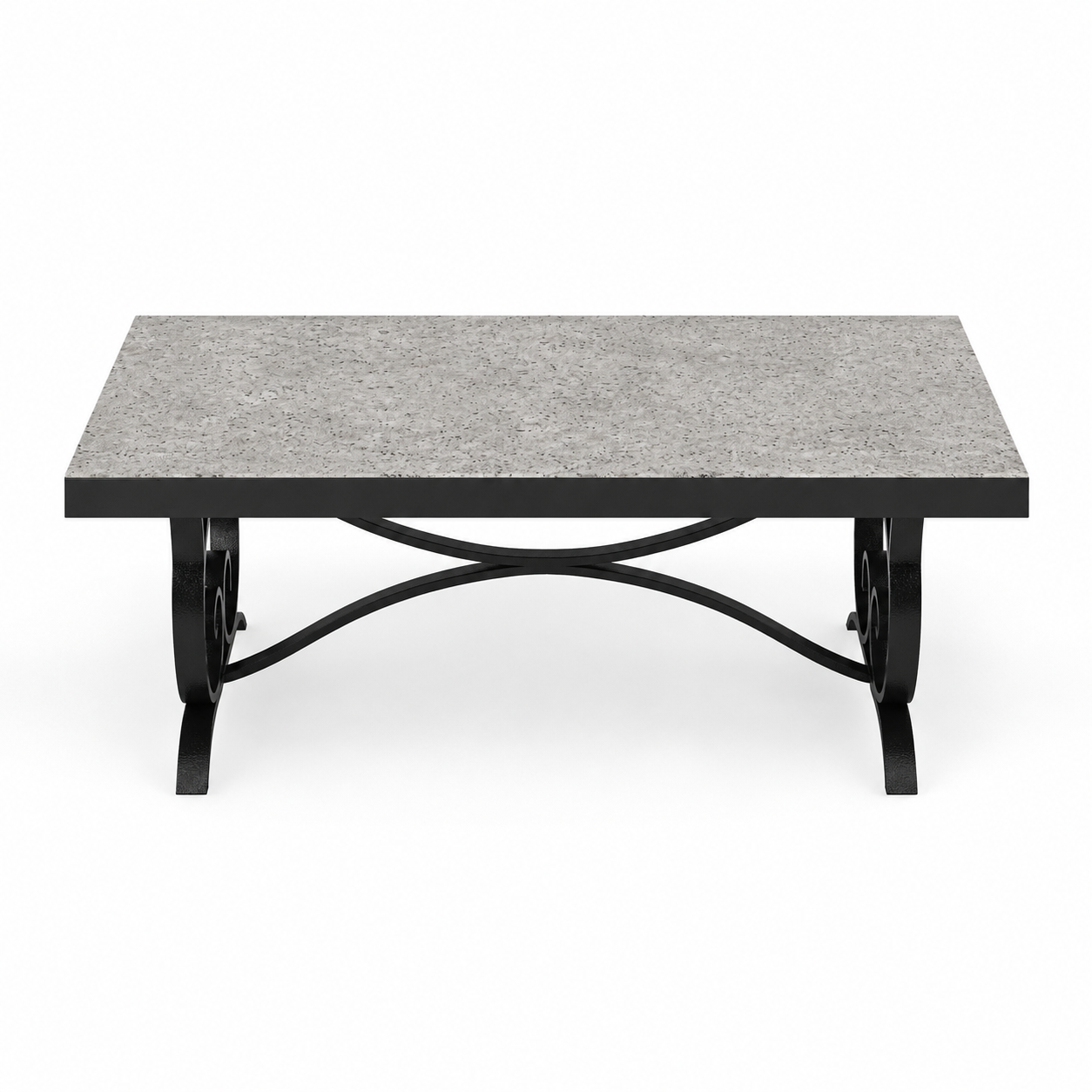 48" x 25" Dekton Topped Coffee Table