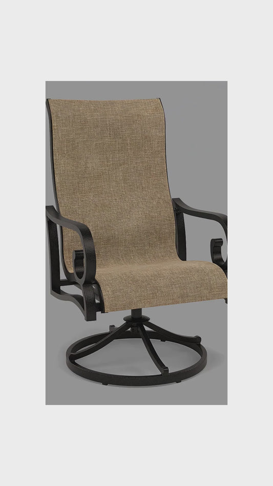 Rancho Sling Swivel Dining Chair
