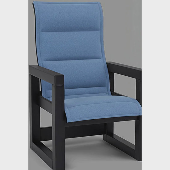 Frame Padded Sling High Back Dining Chair
