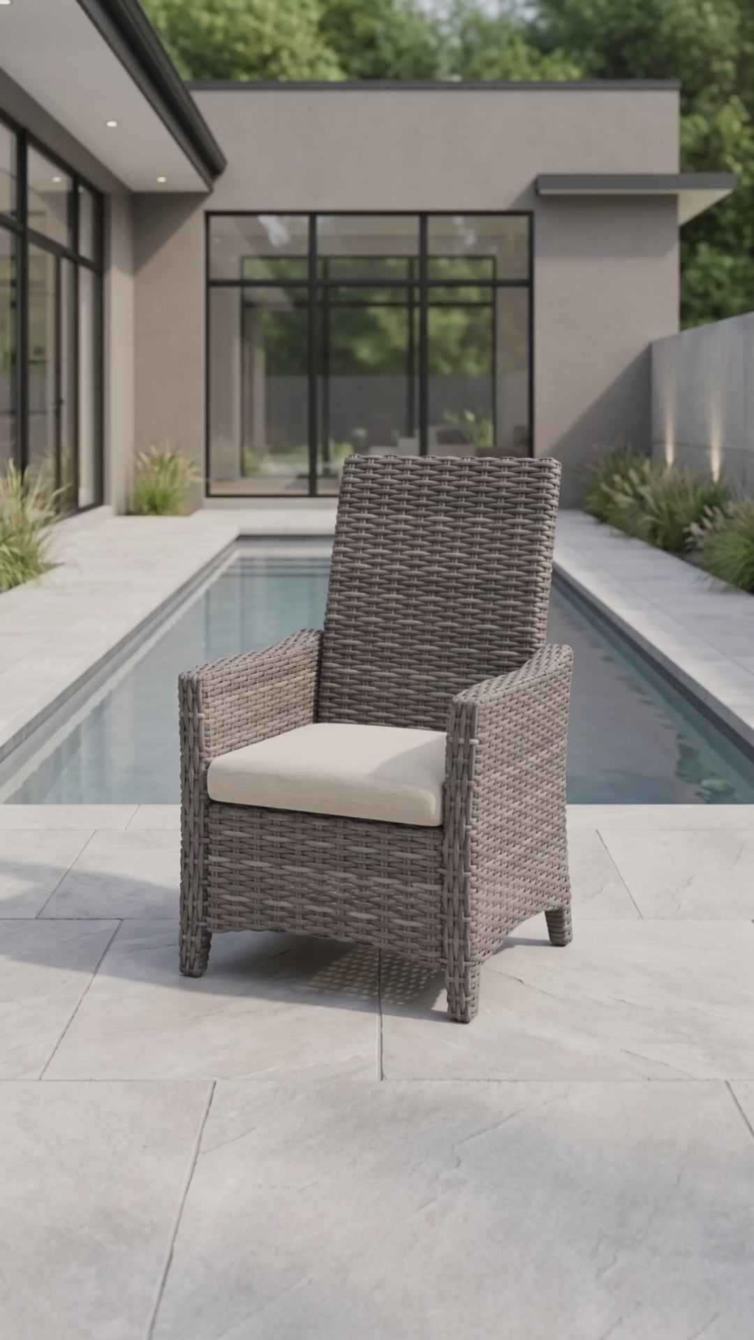 Edge Hill Reclining Dining Chair with Bliss cushions by Paddy O' Furniture.