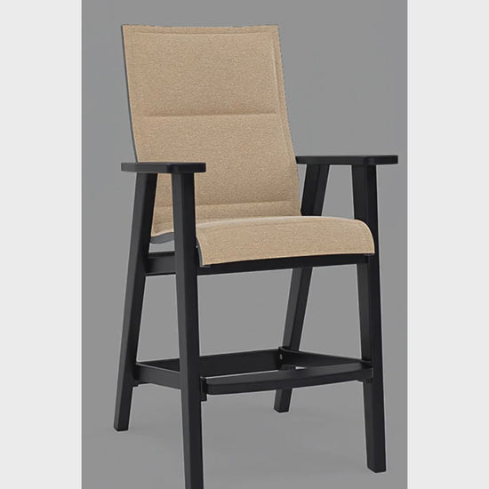 Patriot High Back Padded Sling Barstool