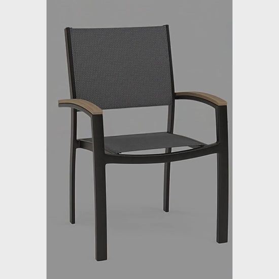 Mission Stackable Sling Dining Chair