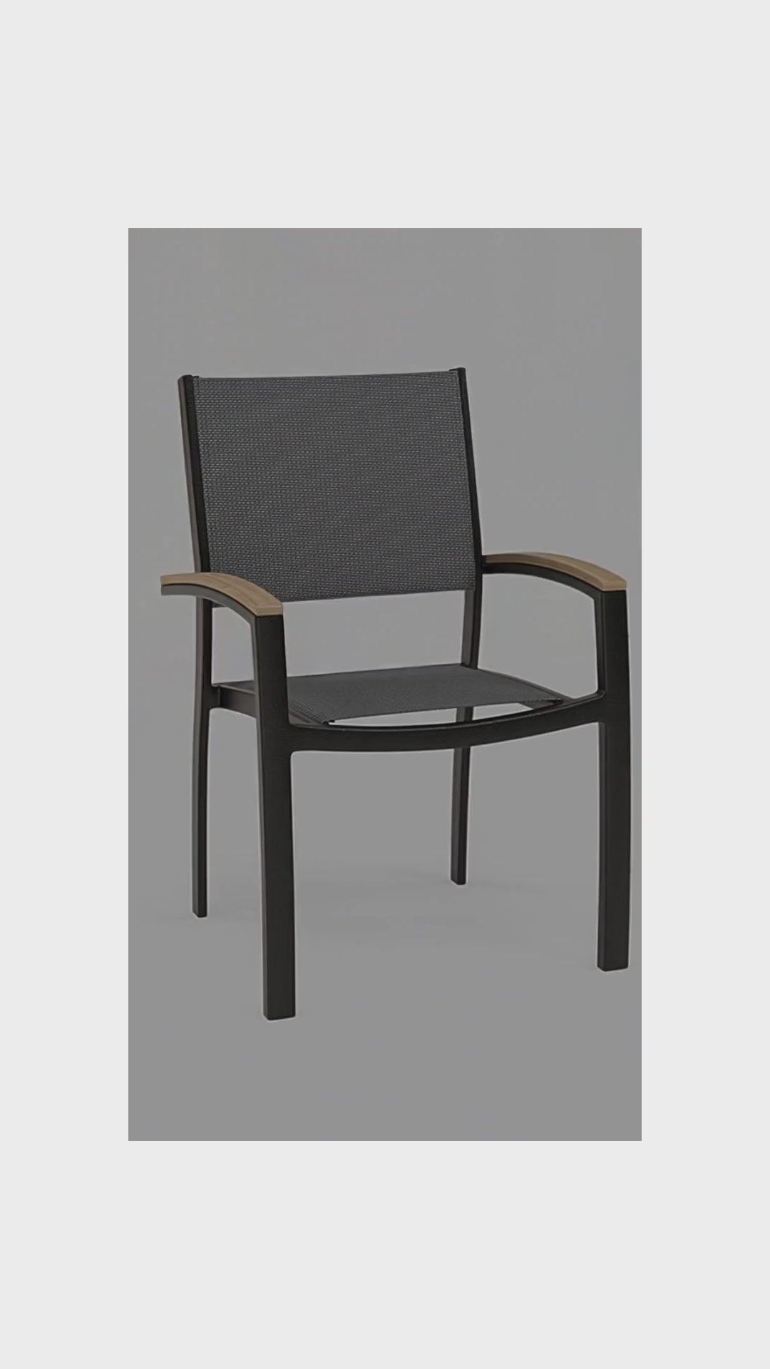 Mission Stackable Sling Dining Chair