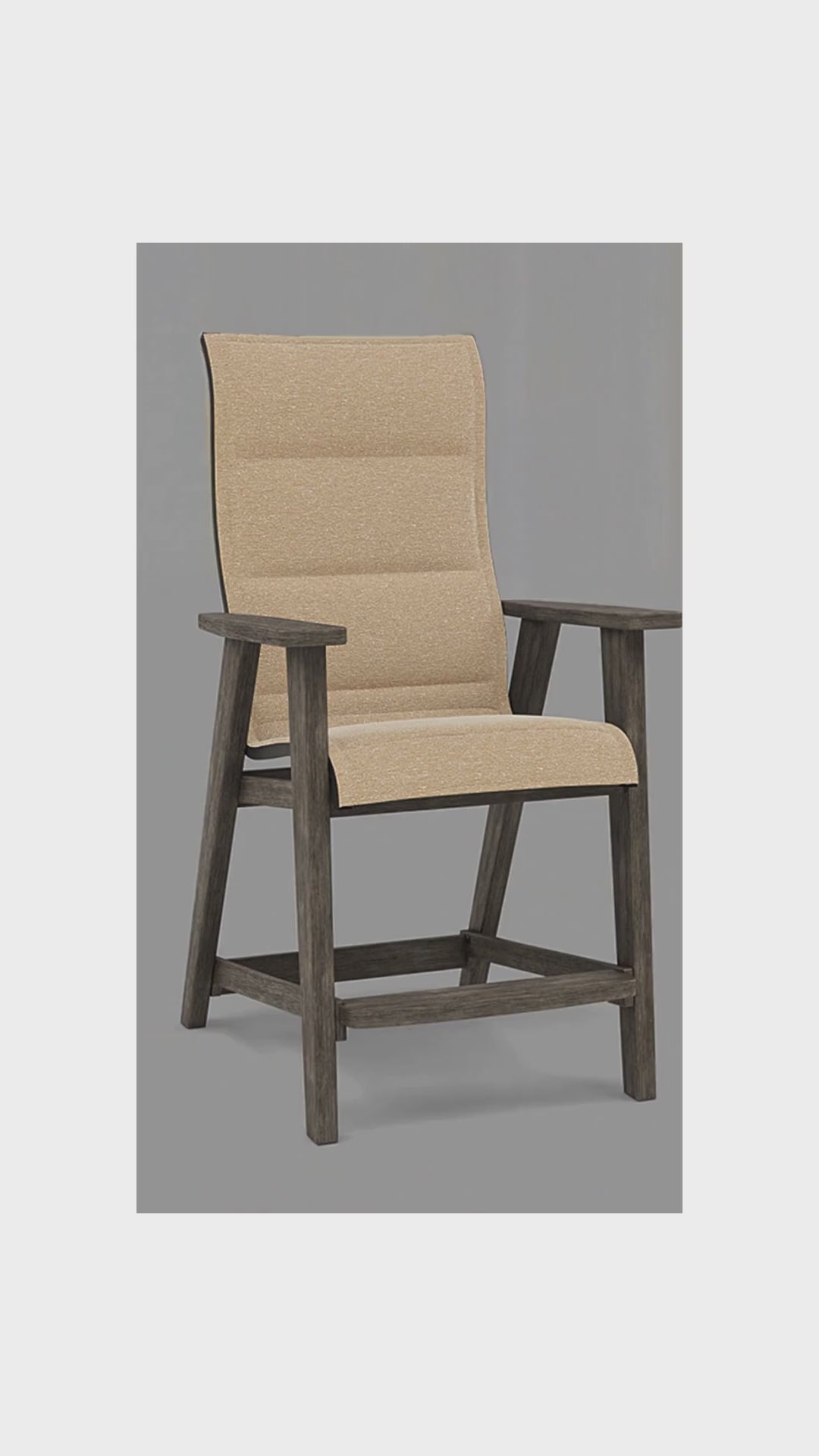 Patriot High Back Padded Sling Balcony Chair