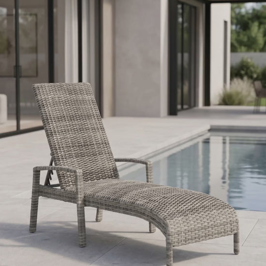 Malibu Chaise Lounge with built-in cushioning by Paddy O' Furniture.