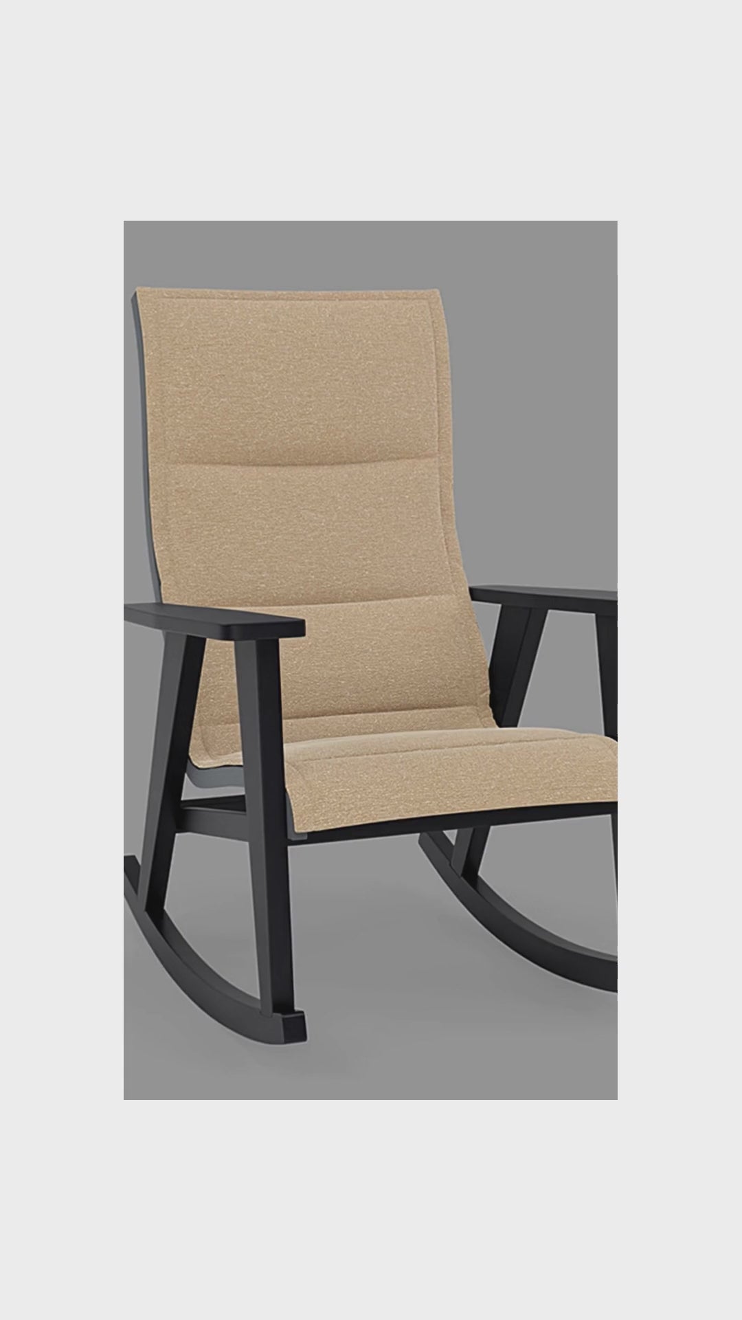 Patriot High Back Padded Sling Rocking Chair