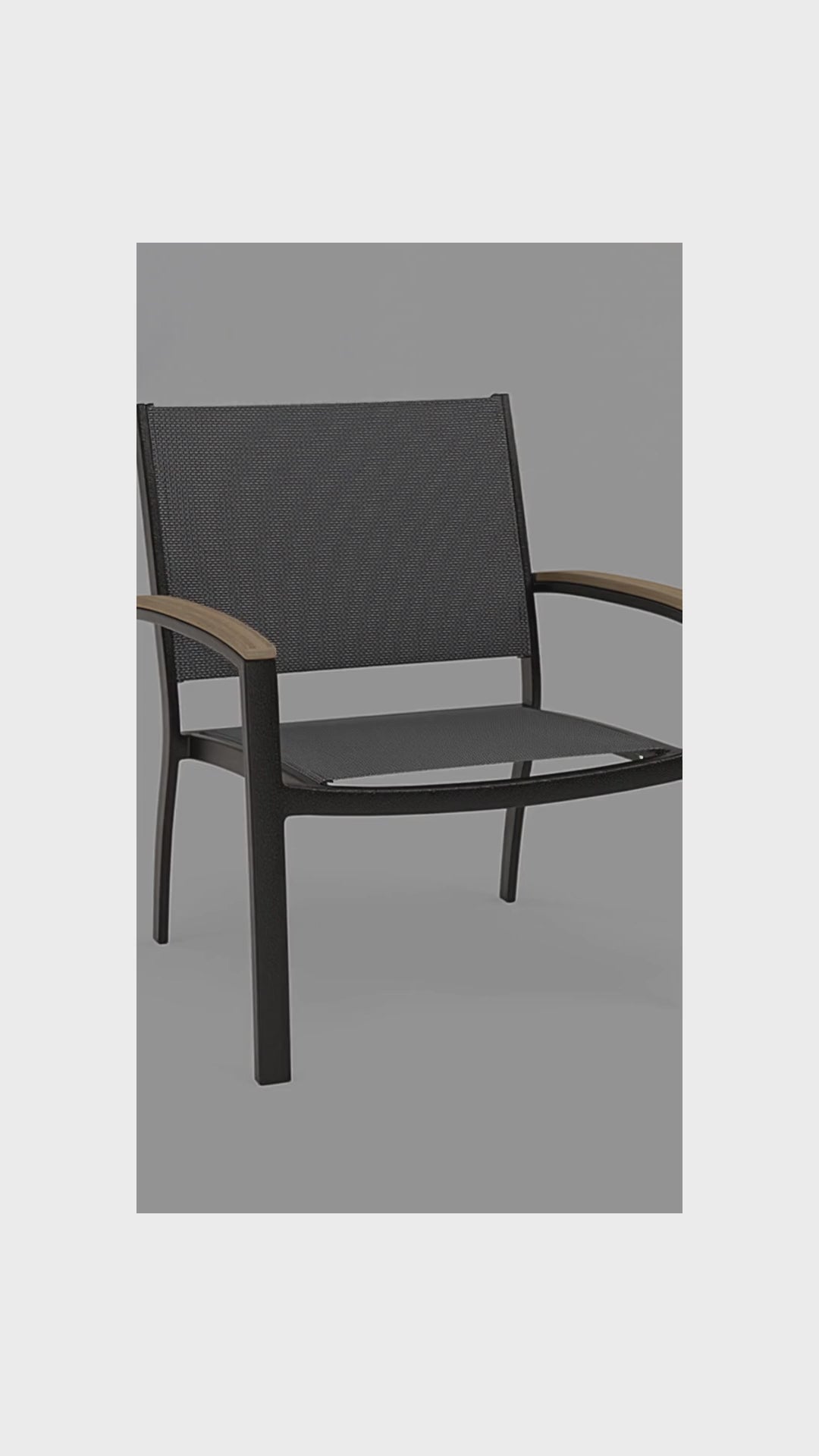 Mission Stackable Sling Club Chair