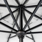 9' Push Button Tilt Treasure Garden Market Umbrella with Black Frame