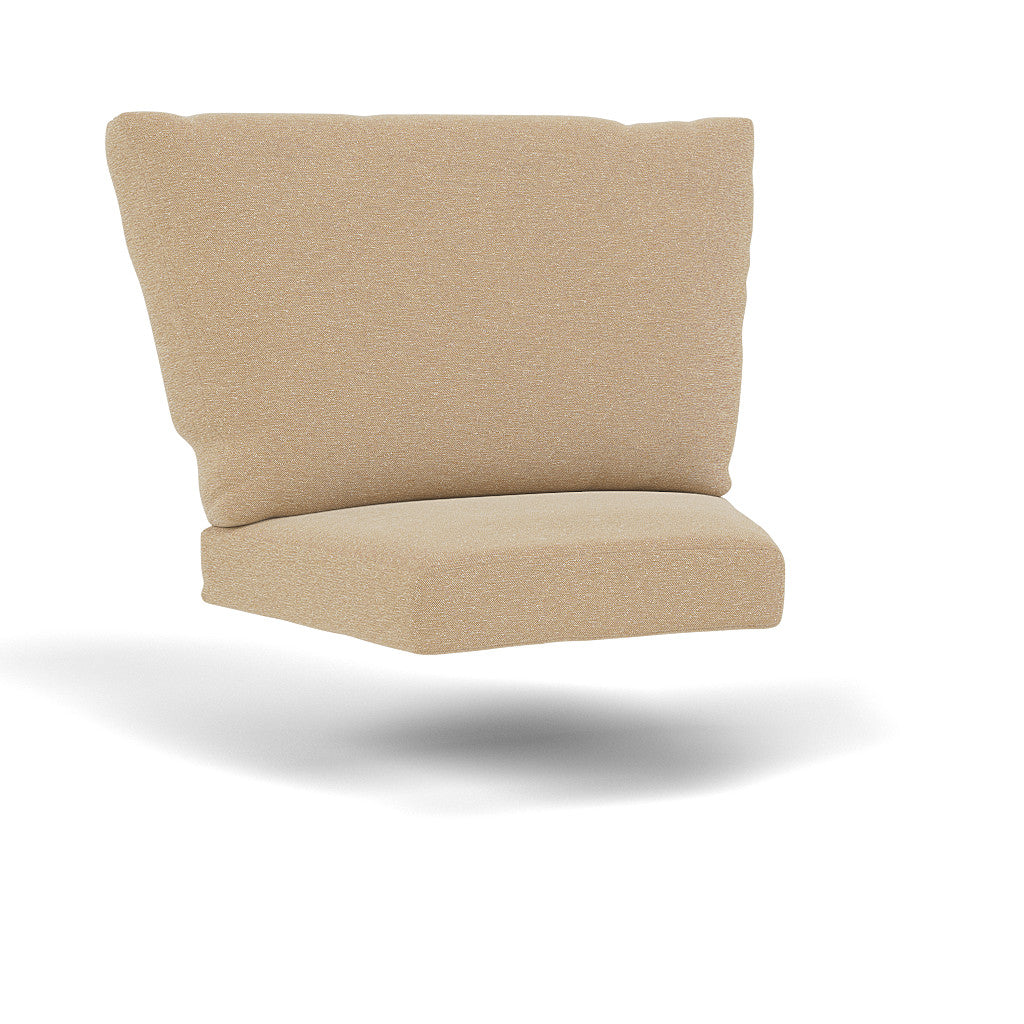 Curved outdoor seat online cushions