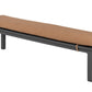 Graphite Backless Bench Seat