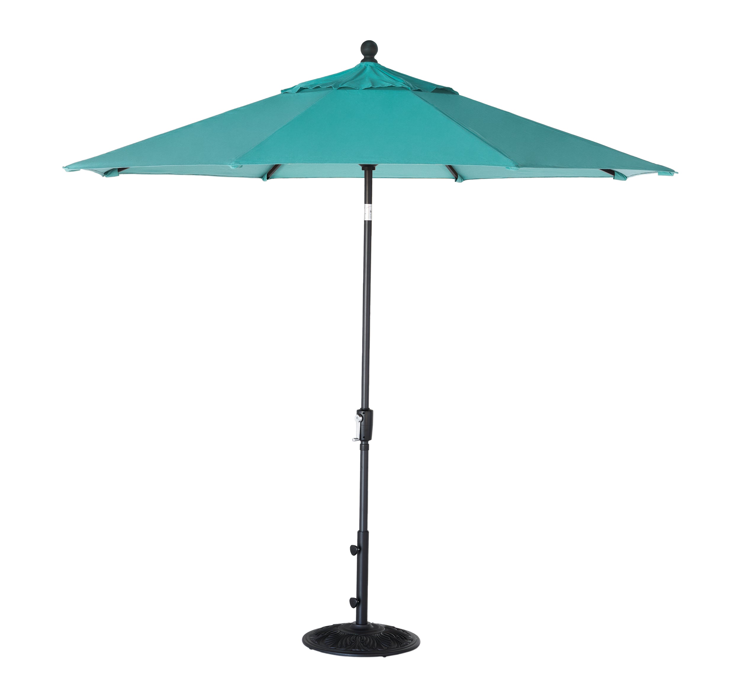 coral coast 9 ft push button tilt patio umbrella 9' Push Button Tilt Treasure Garden Market Umbrella with Black Frame