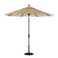 9' Collar Tilt Treasure Garden Market Umbrella with Black finish