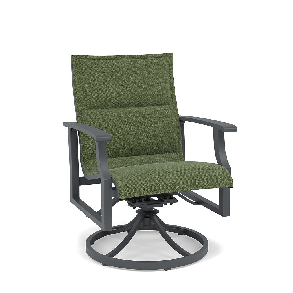 Rockport Padded Sling Swivel Dining Chair