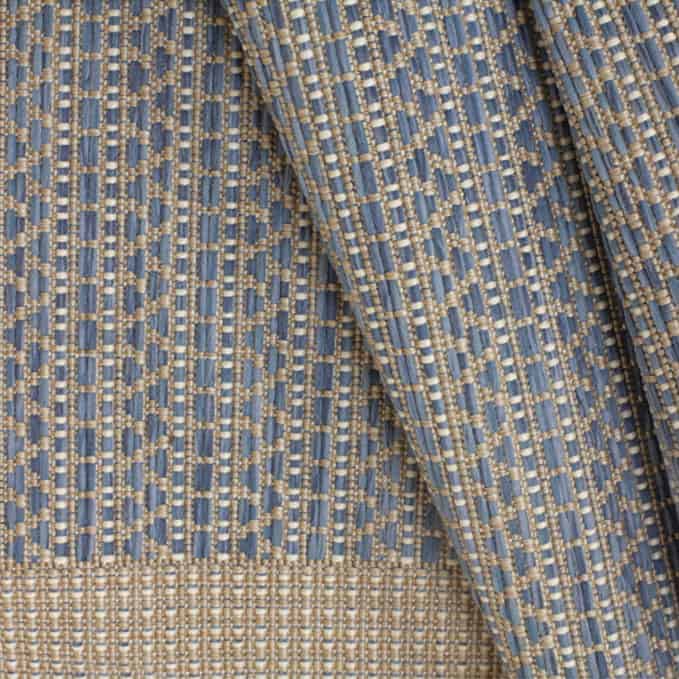 Closeup of North Shore - Sky Blue Rug | Shop Patio Accessories & Rugs | Paddy O' Furniture